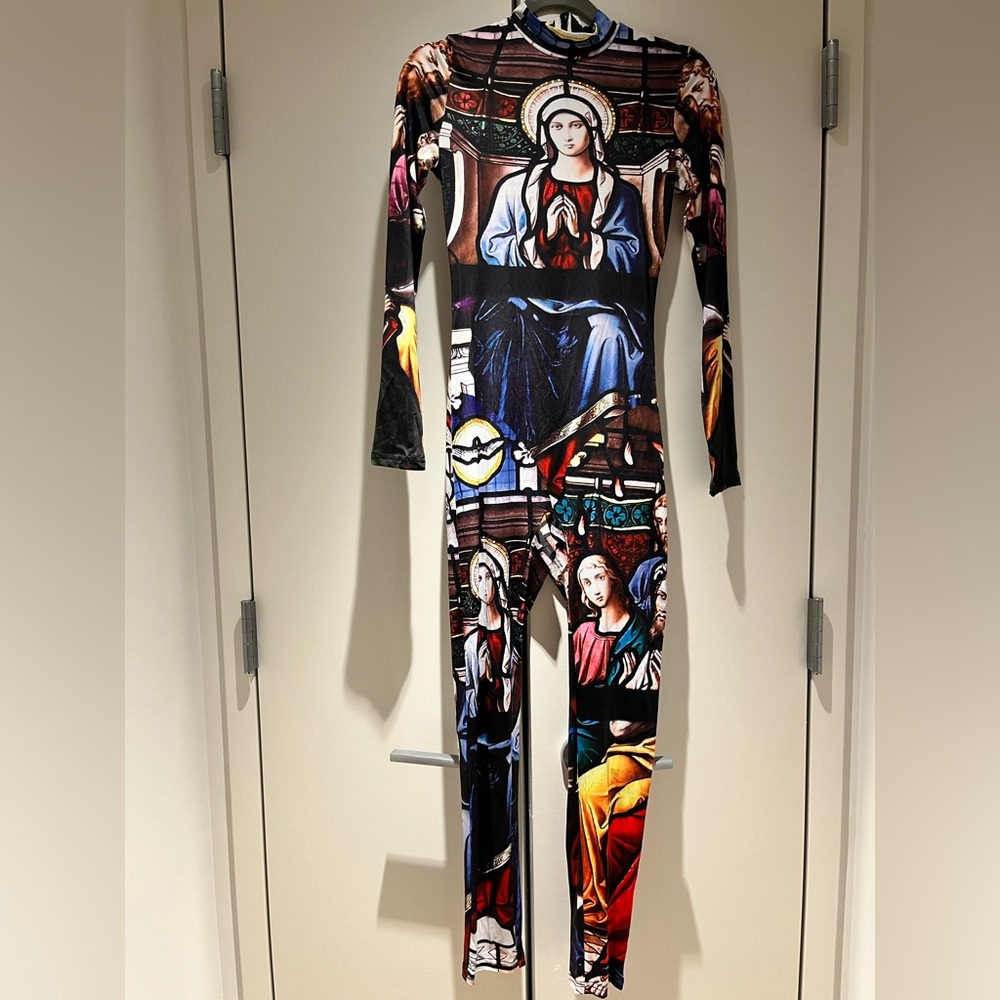 Artistic Print Women's Jumpsuit